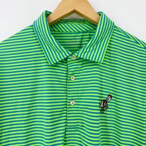 Vineyard Vines Mens Large Polo Shirt Striped Golf Stretch Performance Rugby